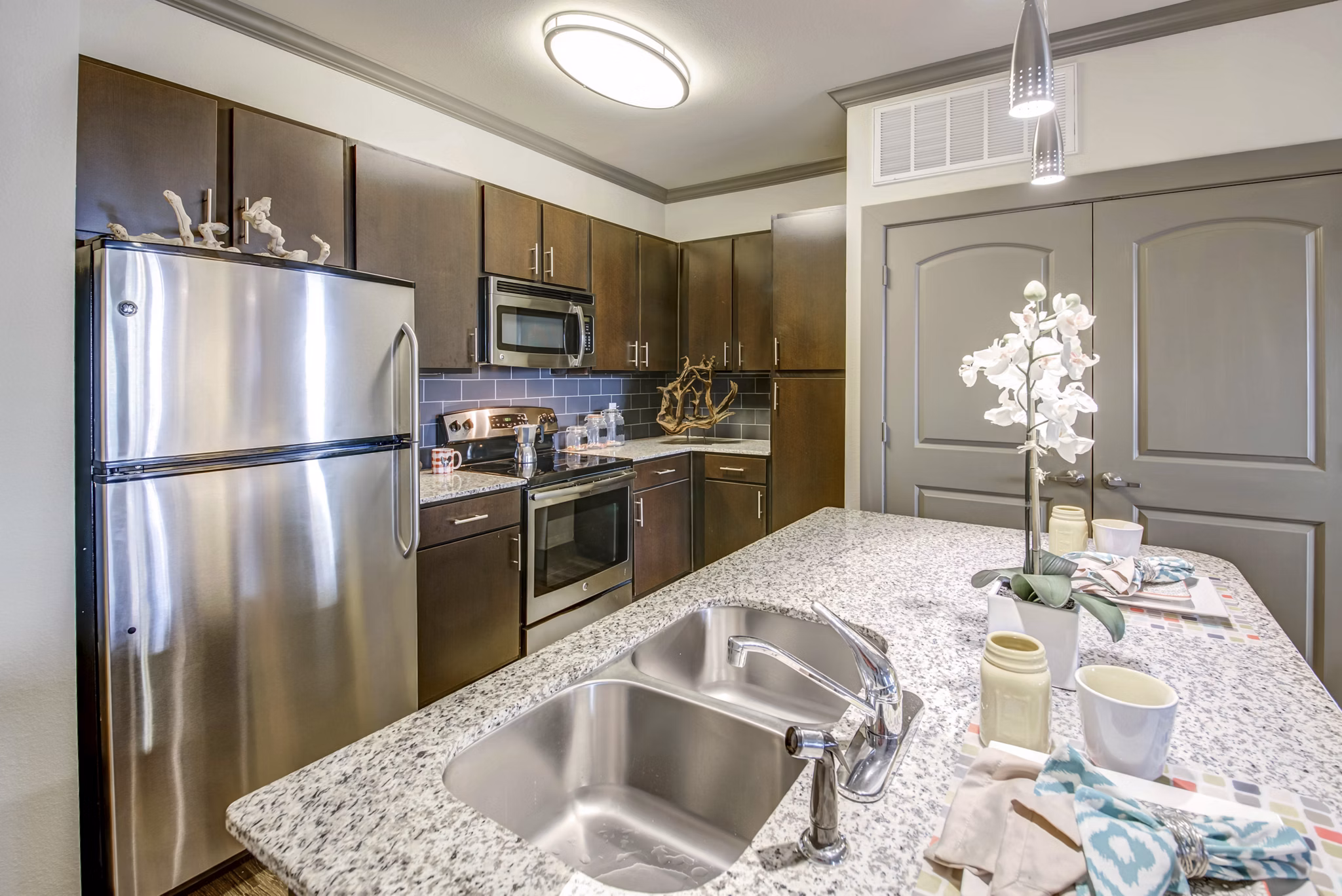 kitchen at Uptown Square Apartments