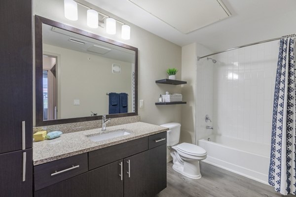 bathroom at Outlook Littleton Apartments