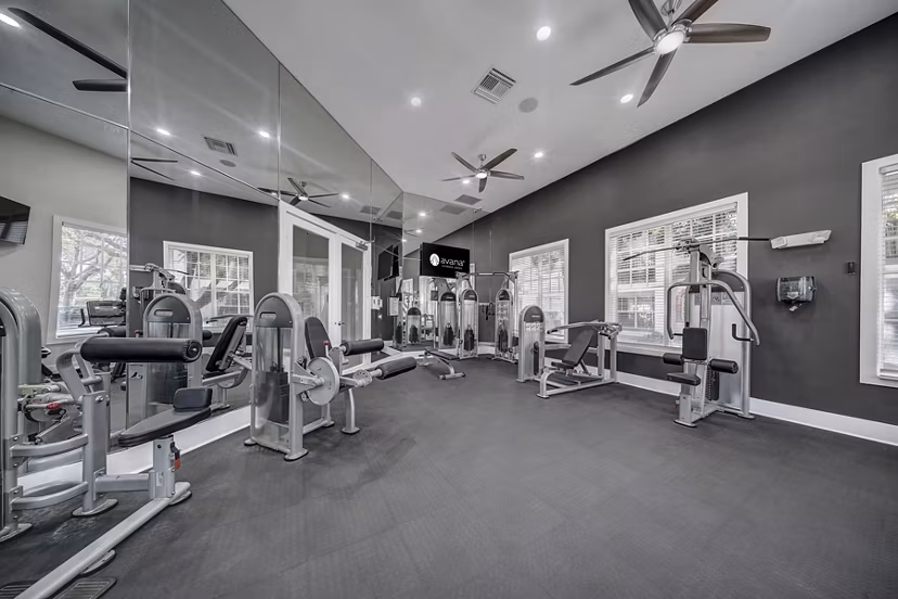 fitness center t Avana Cypress Creek Apartments 