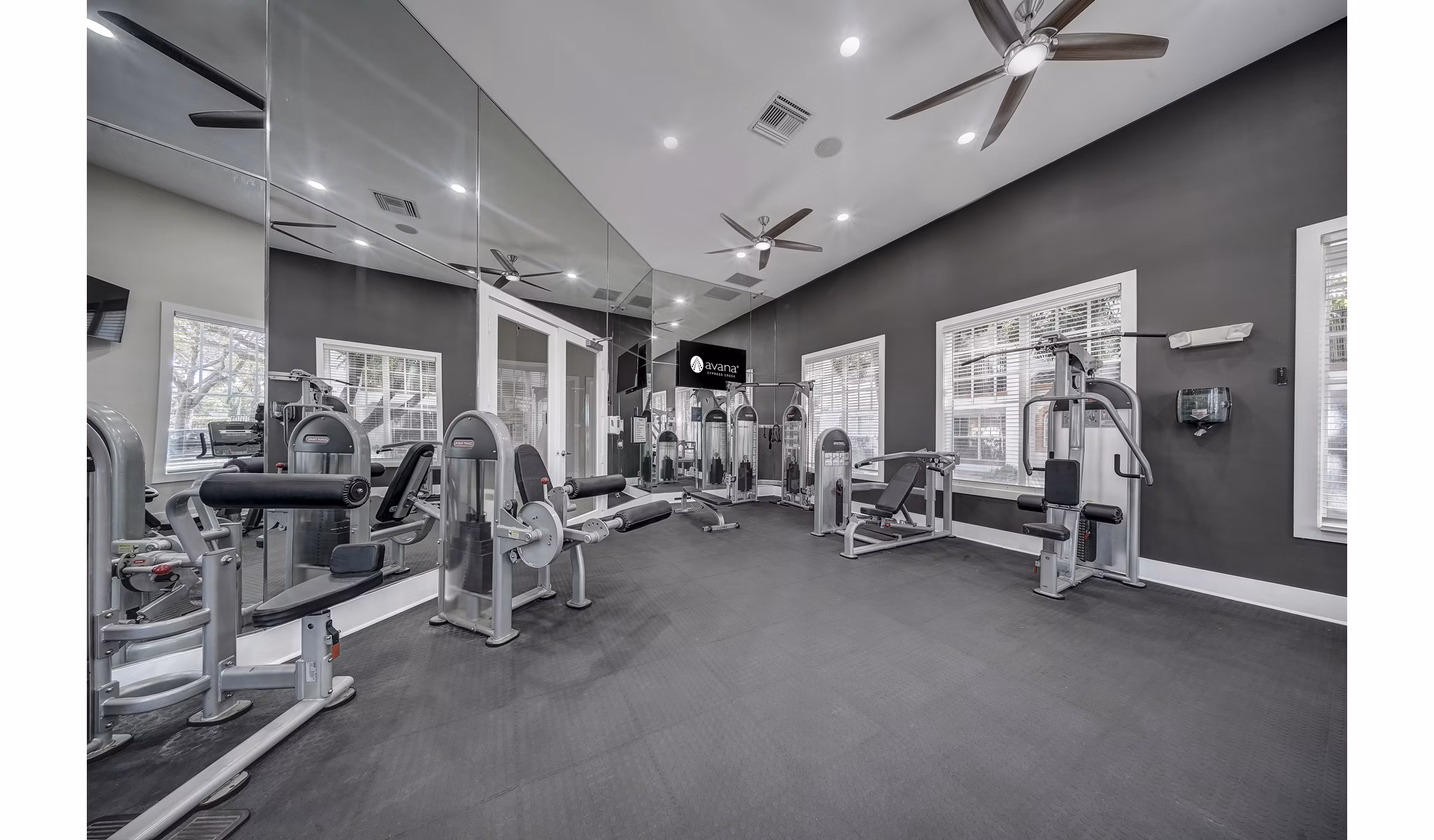 fitness center t Avana Cypress Creek Apartments 