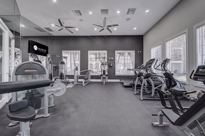 fitness center t Avana Cypress Creek Apartments 