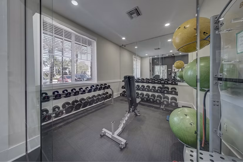 fitness center t Avana Cypress Creek Apartments 