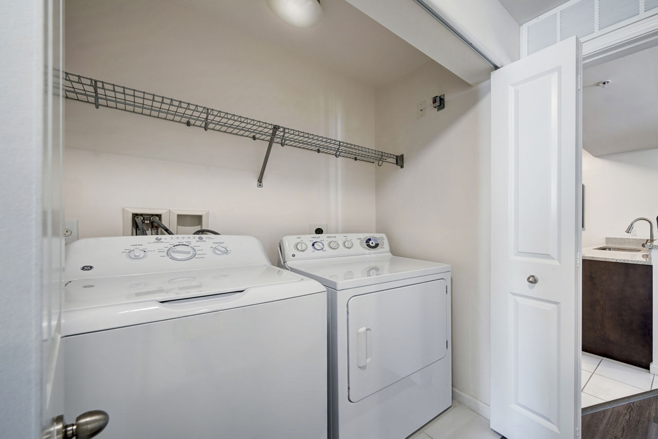 Laundry room at Avana Cypress Creek