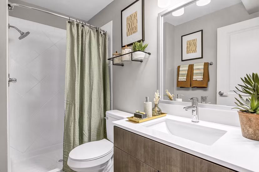 bathroom at Albion on Lake Cook Apartments 