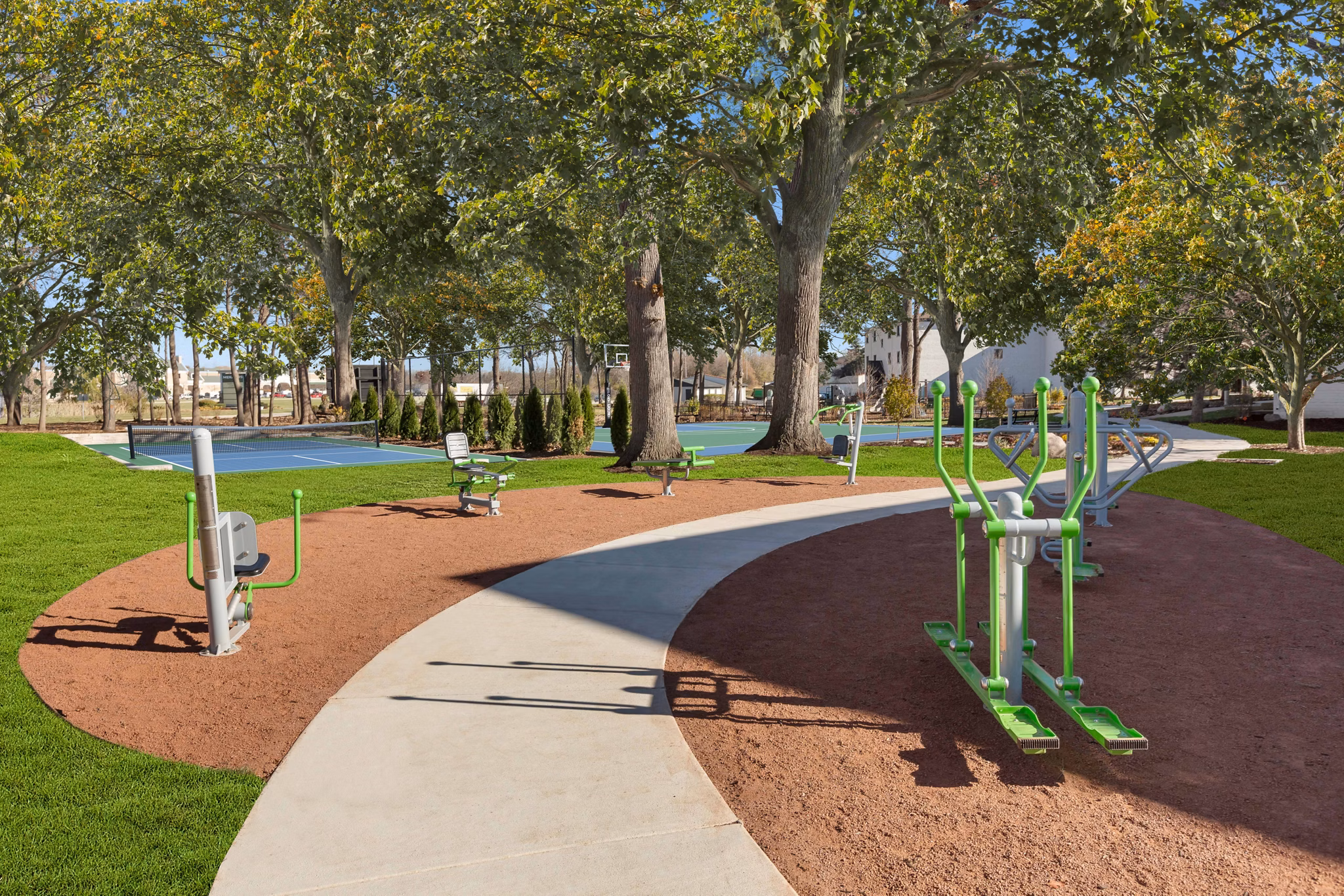 recreational area at Albion on Lake Cook Apartments 