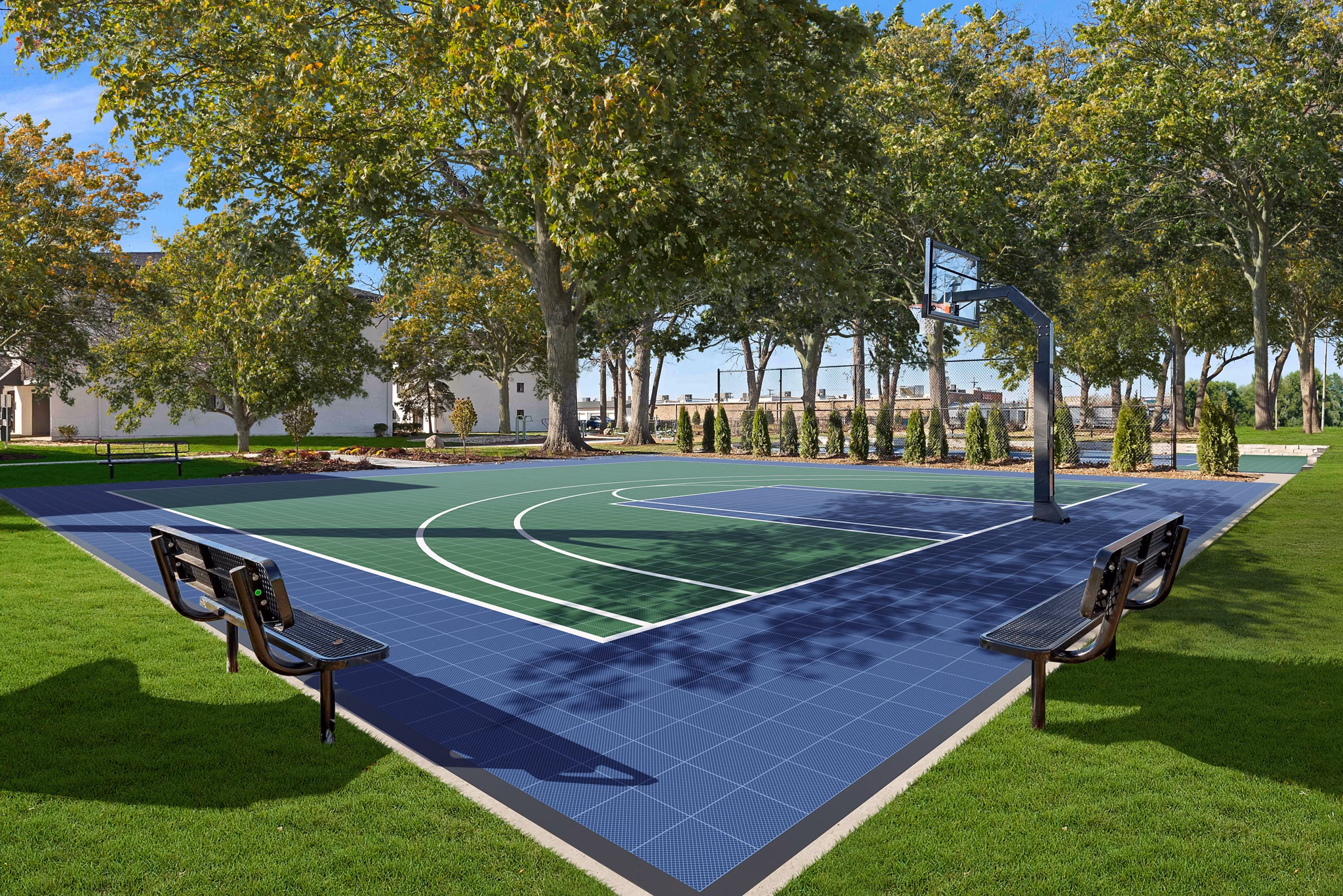 playground at Albion on Lake Cook Apartments 