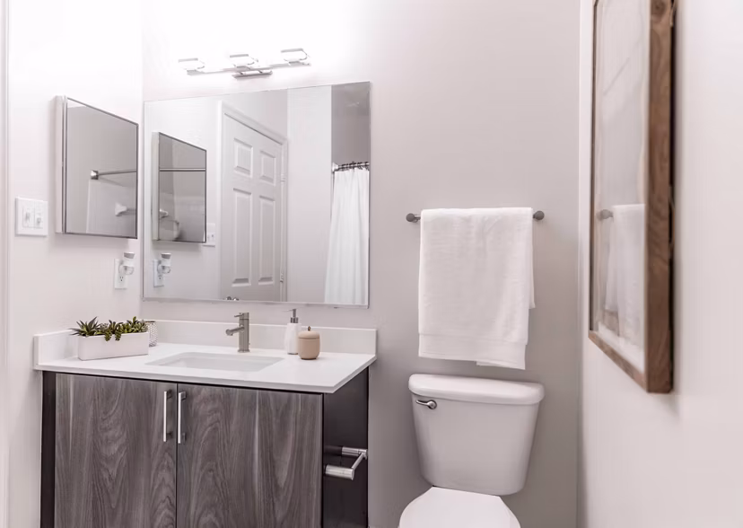 bathroom at The Residences at Springfield Station Apartments