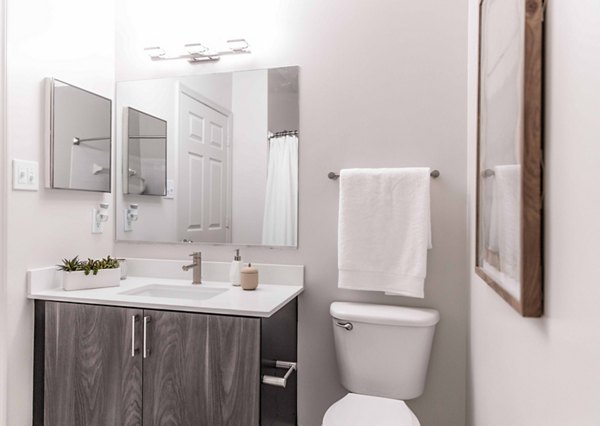 bathroom at The Residences at Springfield Station Apartments