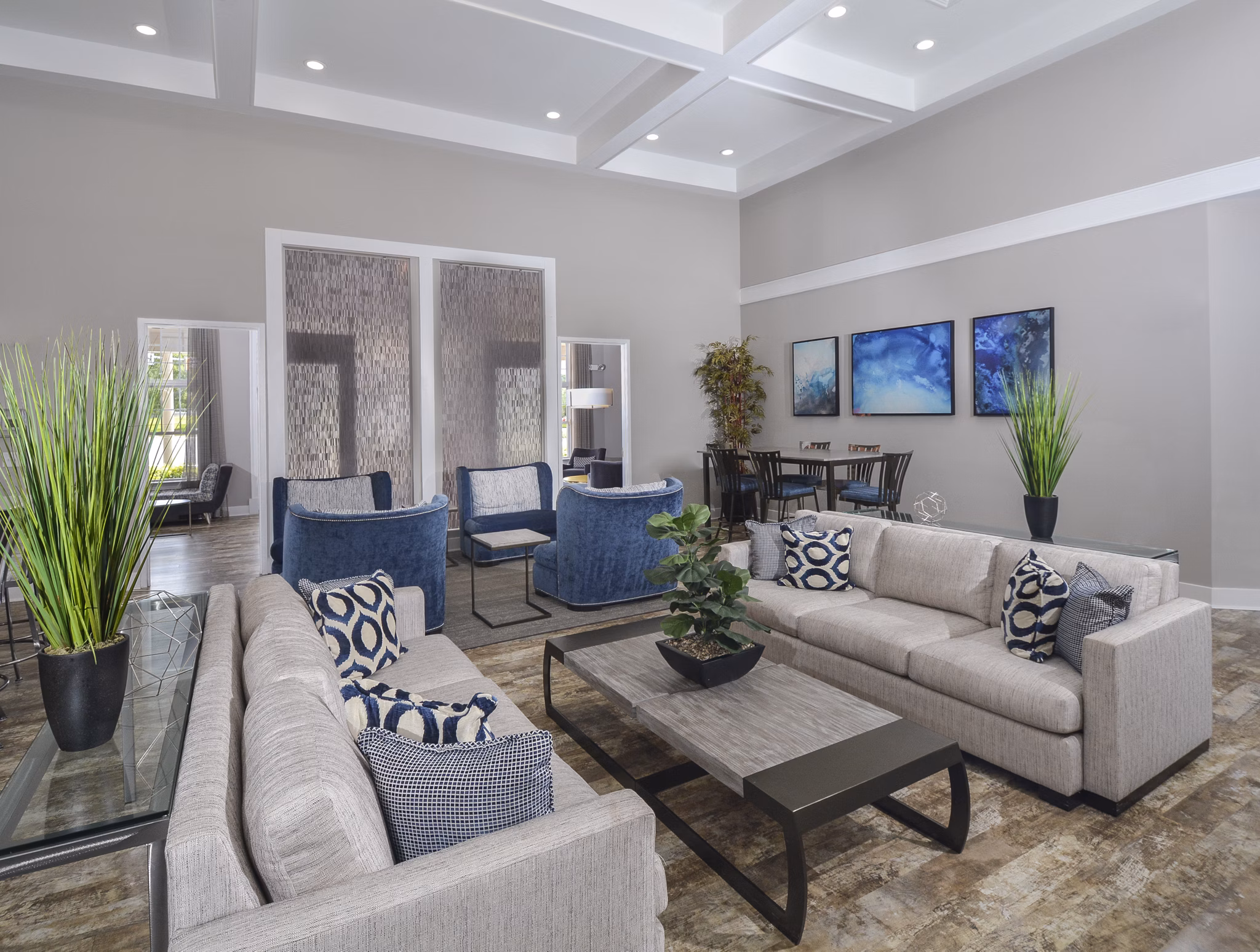 clubhouse at The Residences at Springfield Station Apartments