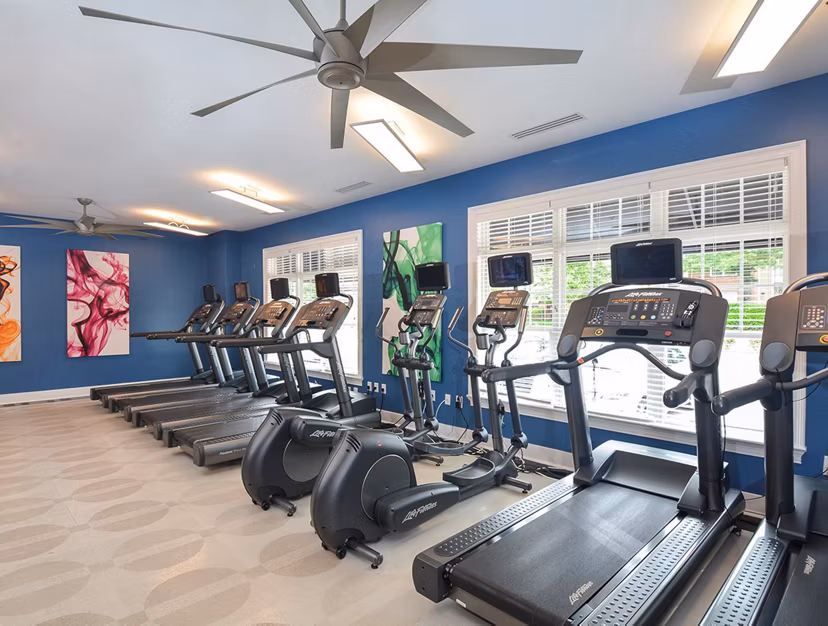 fitness center at The Residences at Springfield Station Apartments