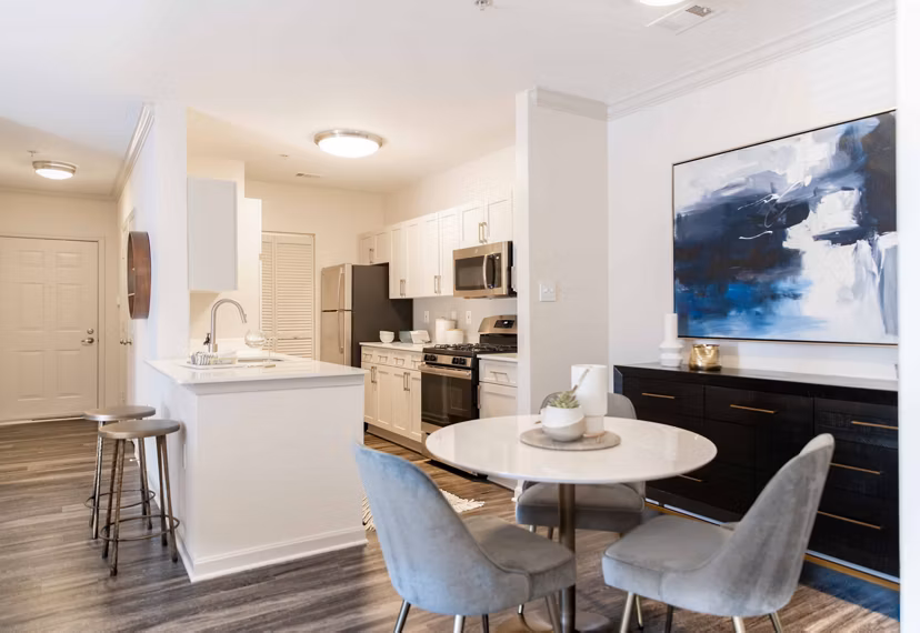 kitchen at The Residences at Springfield Station Apartments