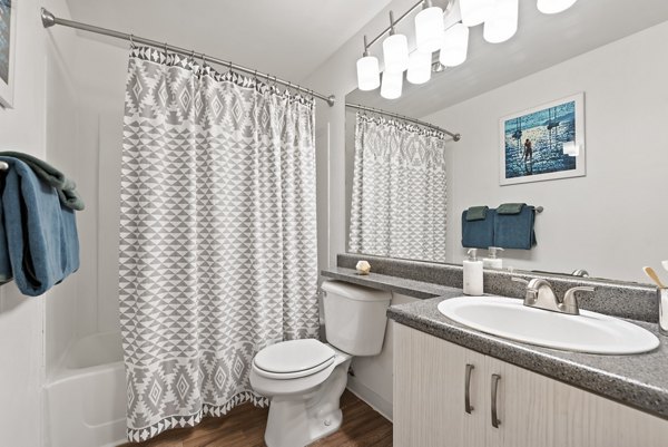 bathroom at Whitewater Park Apartments