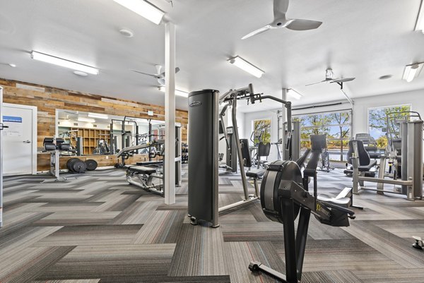 fitness center at Whitewater Park Apartments