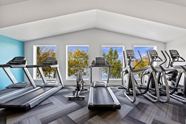 fitness center at Whitewater Park Apartments