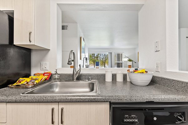 kitchen at Whitewater Park Apartments