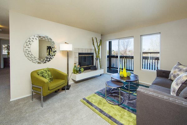 living room at Whitewater Park Apartments