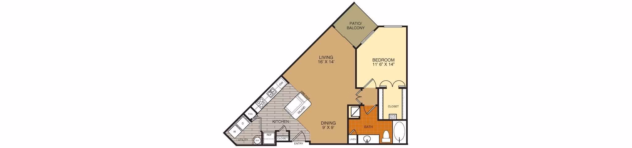 A3 floor plan at Artessa at Quarry Village Apartments