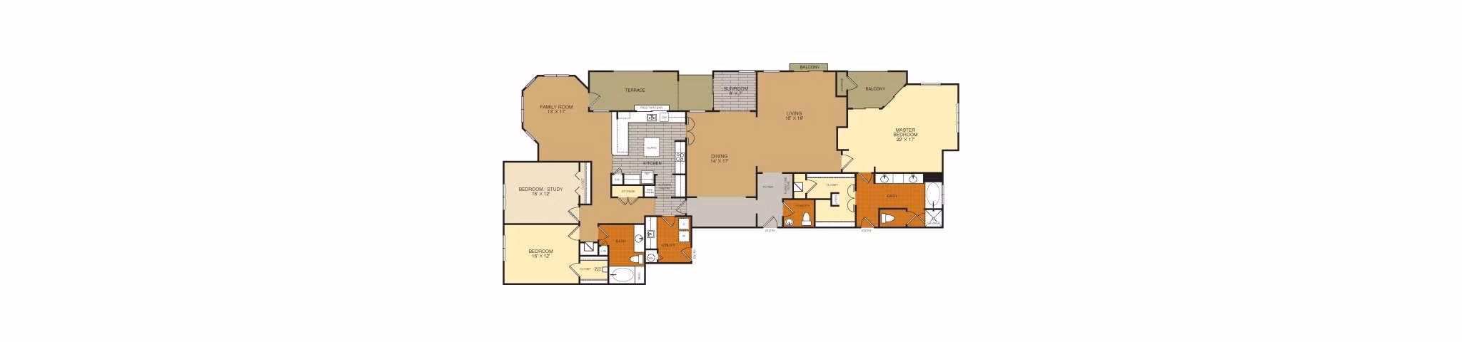 C4 floor plan at Artessa at Quarry Village Apartments
