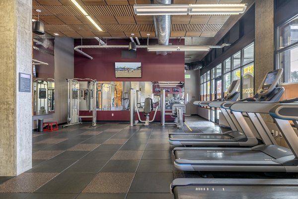 fitness center at The Luke Apartments