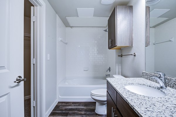 bathroom at Boardwalk Research Luxury Apartments