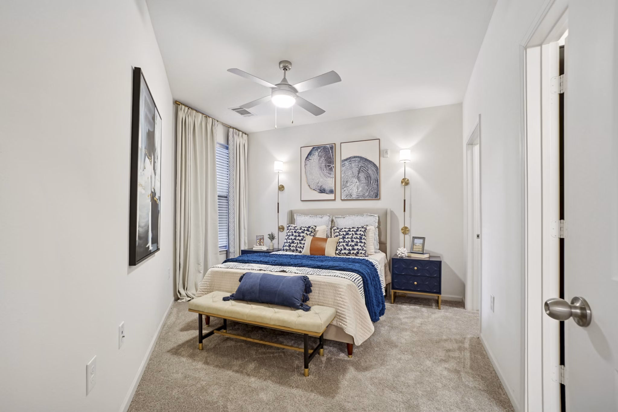 bedroom at 1100 South Apartments