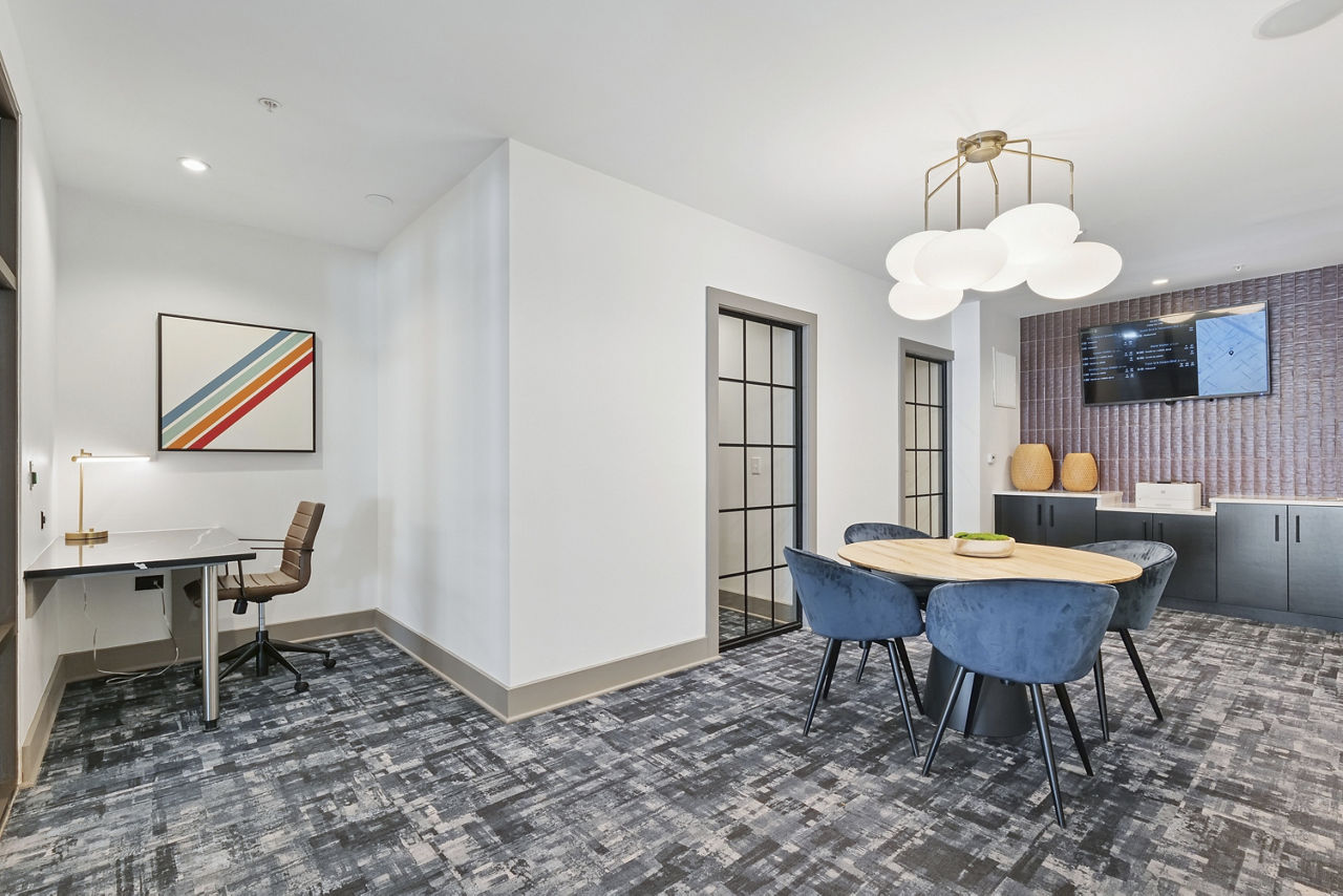 Work space at 1100 South Apartments