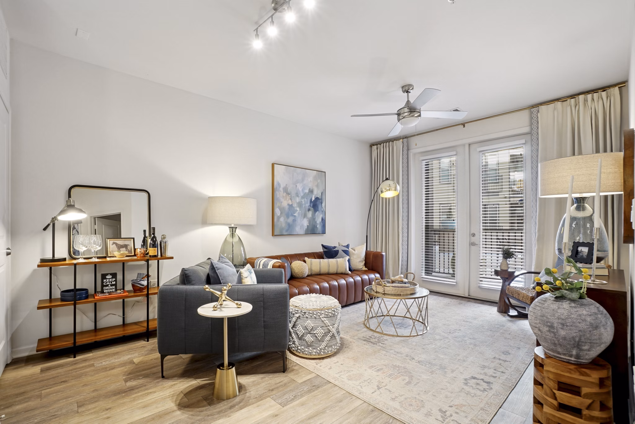 living room at 1100 South Apartments