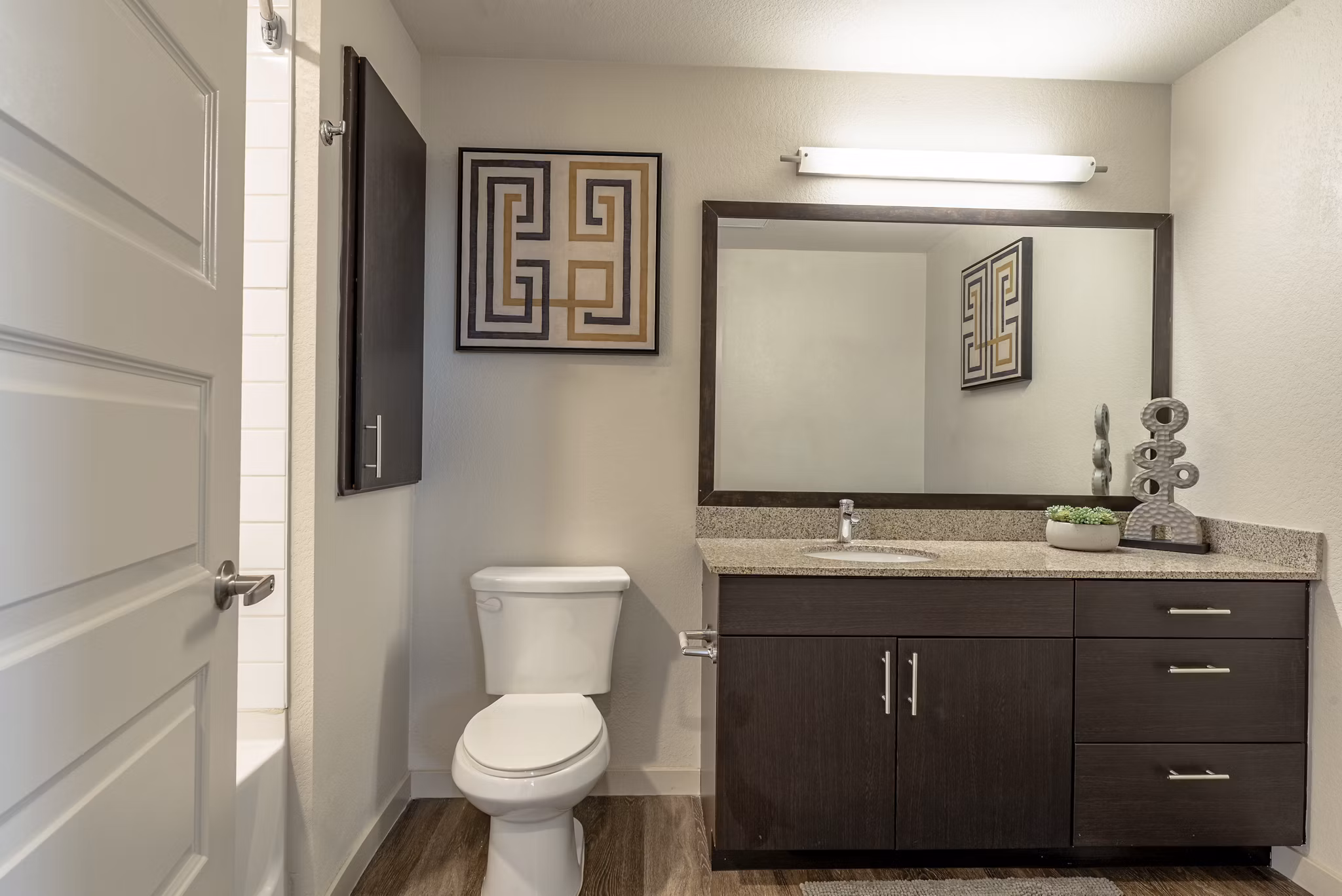 Bathroom at The View at Golden Ridge Apartments
