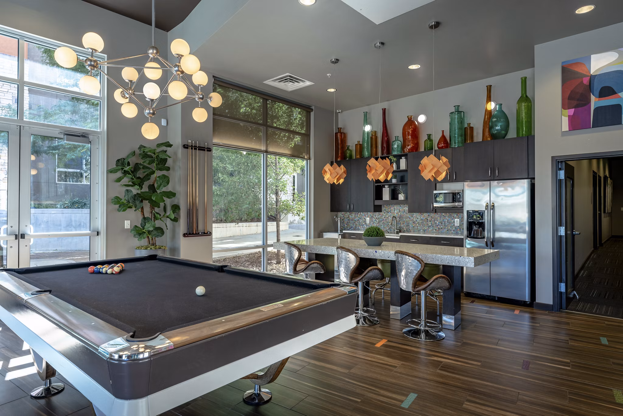 Game Room at The View at Golden Ridge Apartments