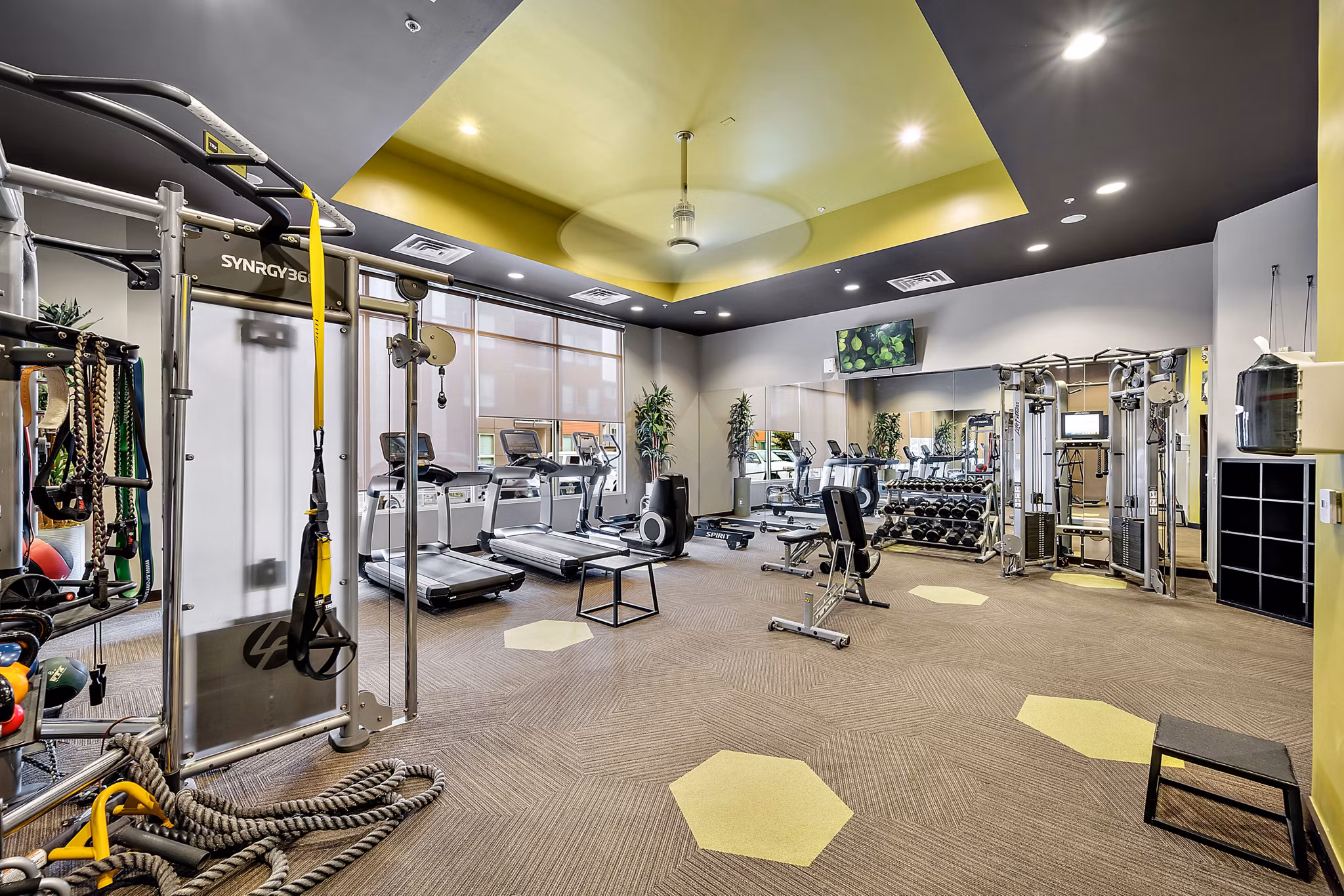 Fitness Center at The View at Golden Ridge Apartments