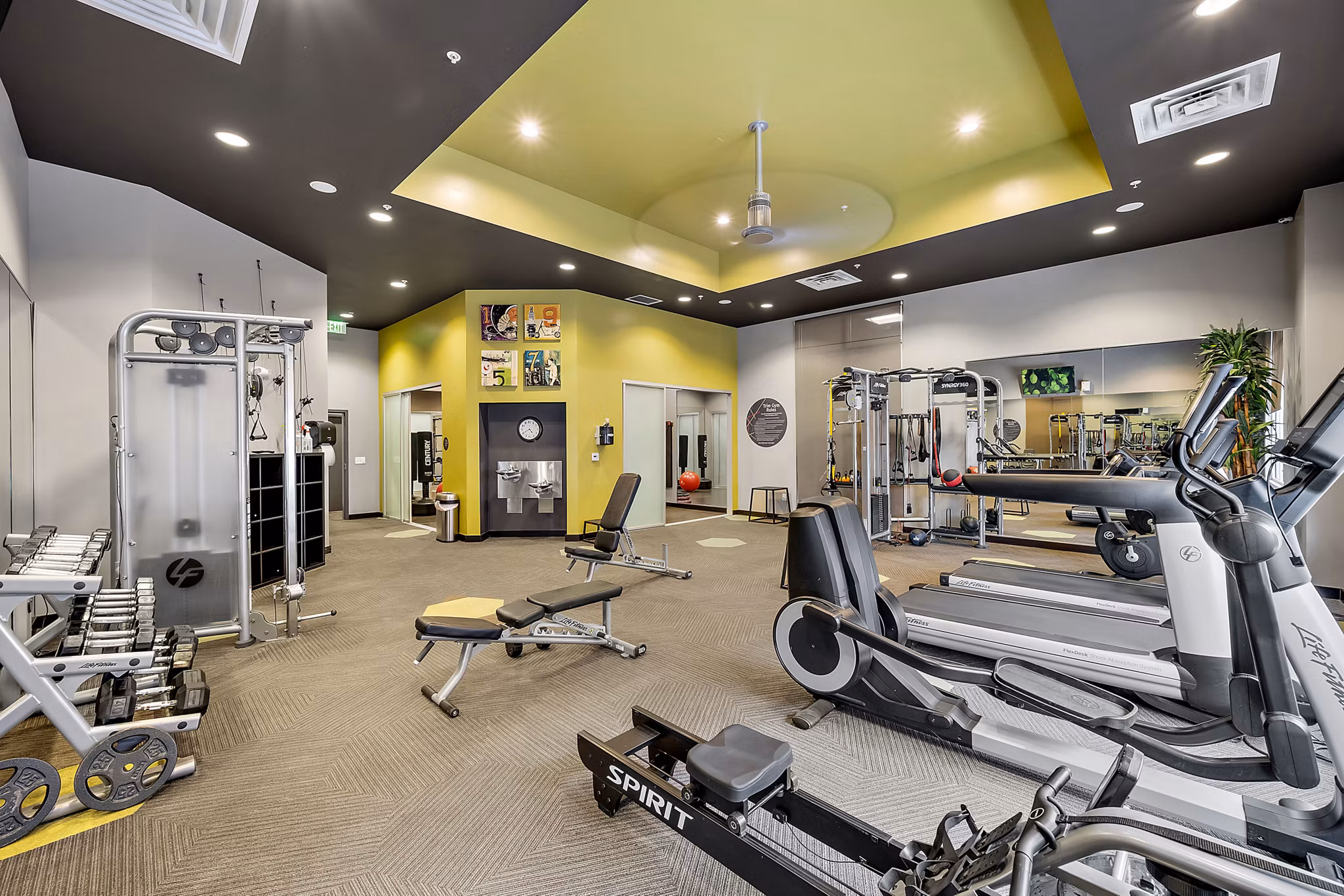 Fitness Center at The View at Golden Ridge Apartments