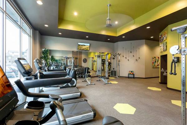 fitness center at Outlook Golden Ridge Apartments