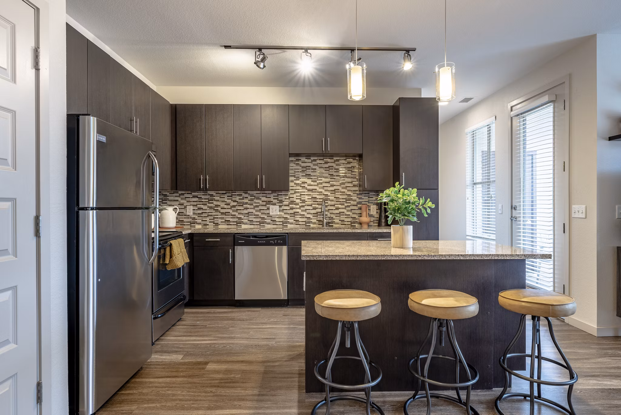 Kitchen at The View at Golden Ridge Apartments