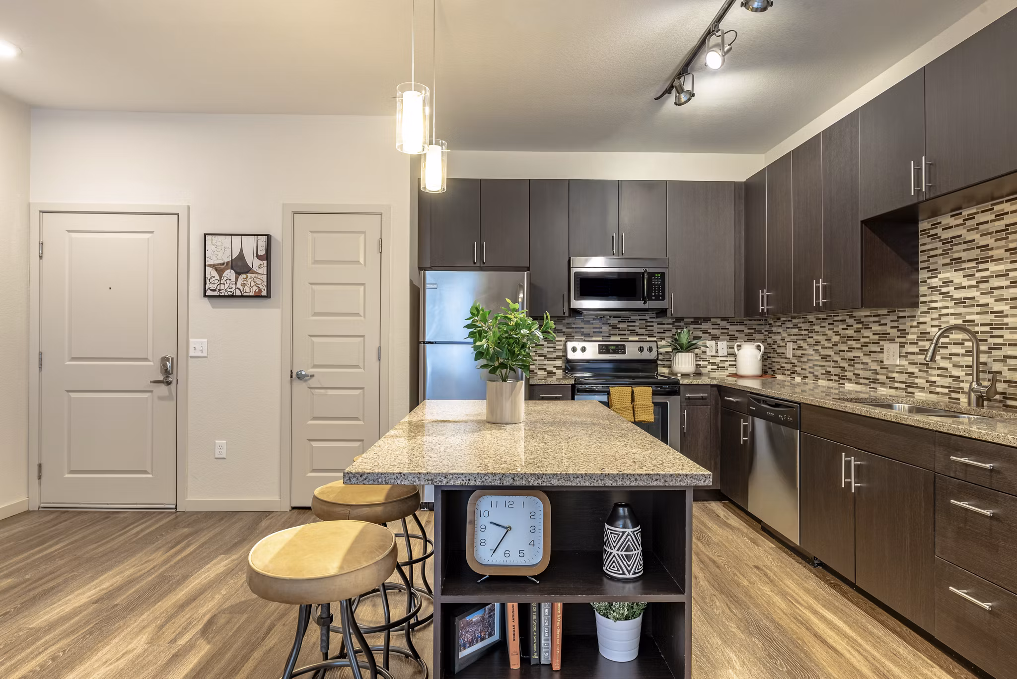 Kitchen at The View at Golden Ridge Apartments