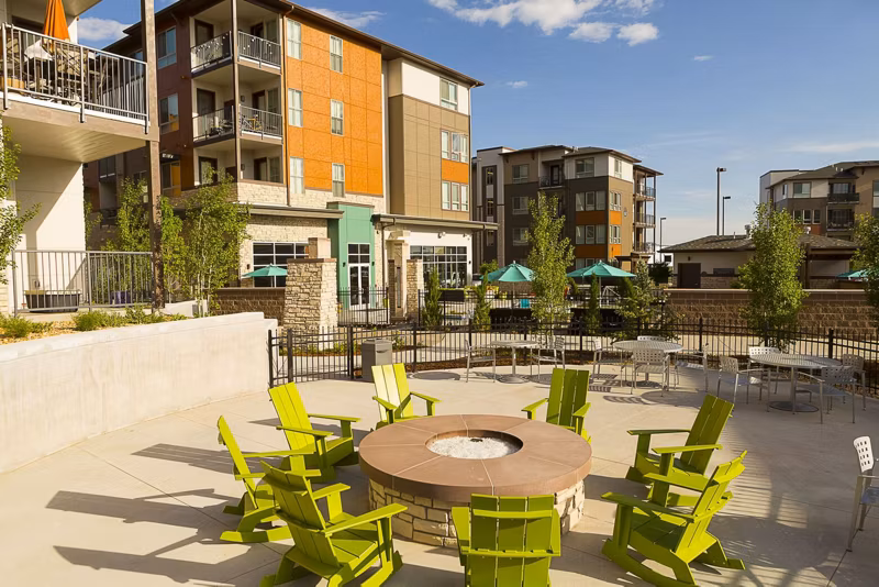 Dog-friendly dog wash station at Outlook Golden Ridge Apartments