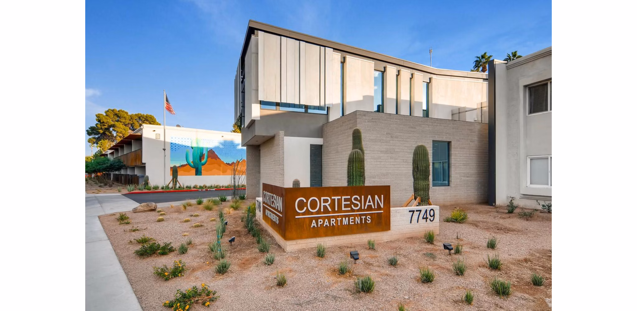 The Cortesian Apartments: Elegant view of luxury apartments in Scottsdale