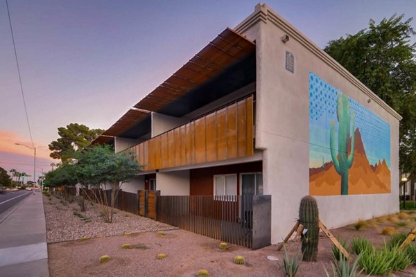 The Cortesian: Luxury apartment in Scottsdale, featuring desert landscaping