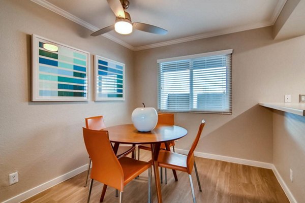 dining area at The Cortesian Apartments