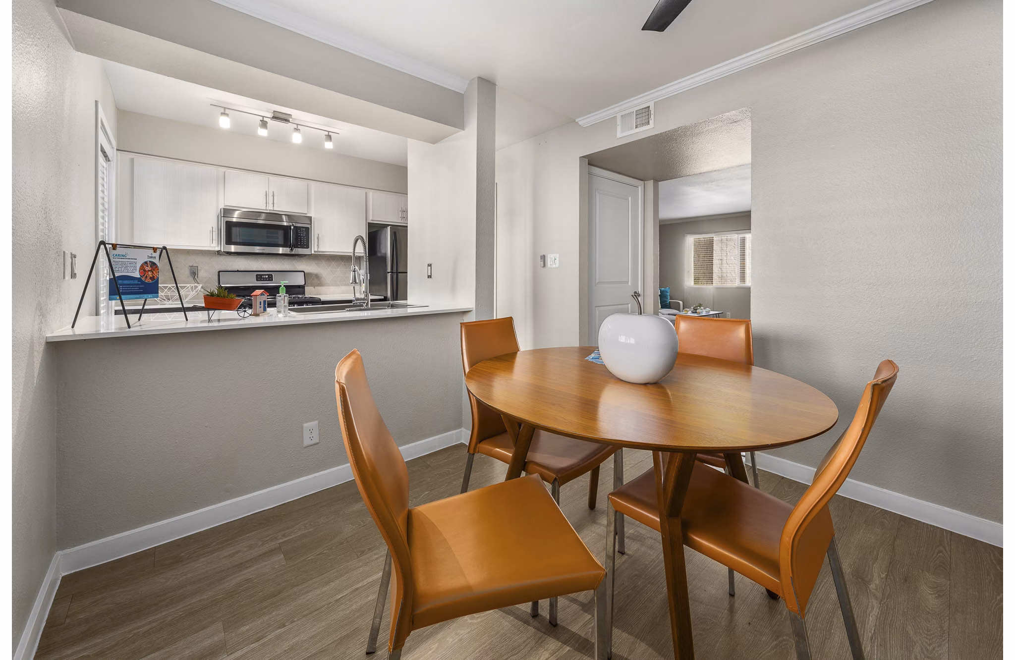 dining room at The Cortesian Apartments