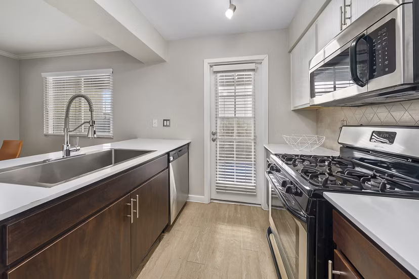 kitchen at The Cortesian Apartments