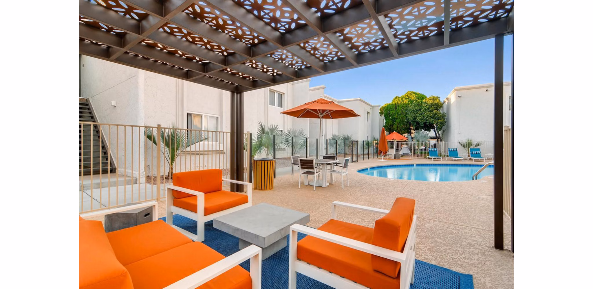 pool at The Cortesian Apartments