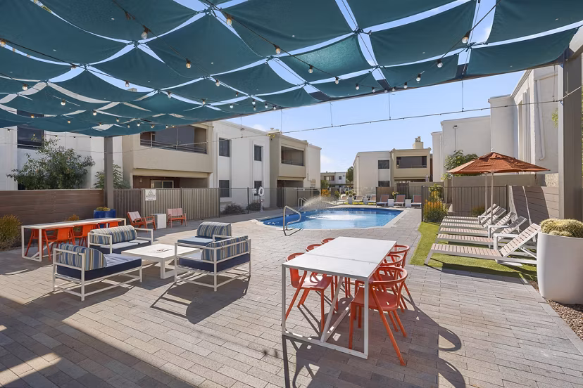 grill area at The Cortesian Apartments