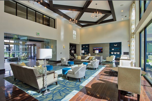 Elegant clubhouse featuring modern design at Virage Luxury Apartments