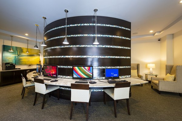 Elegant clubhouse offering modern amenities at Virage Luxury Apartments