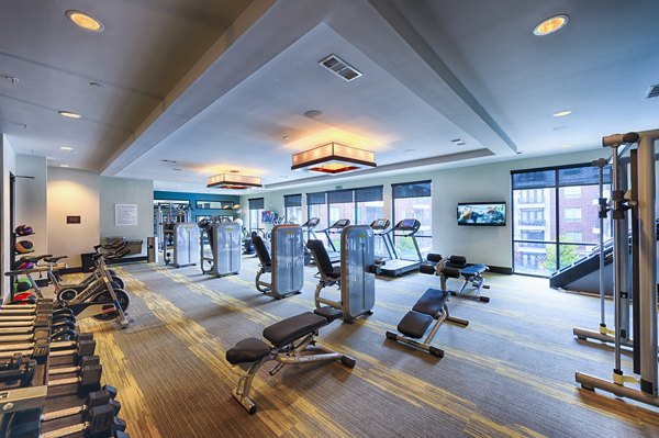 fitness center at Virage Luxury Apartments       