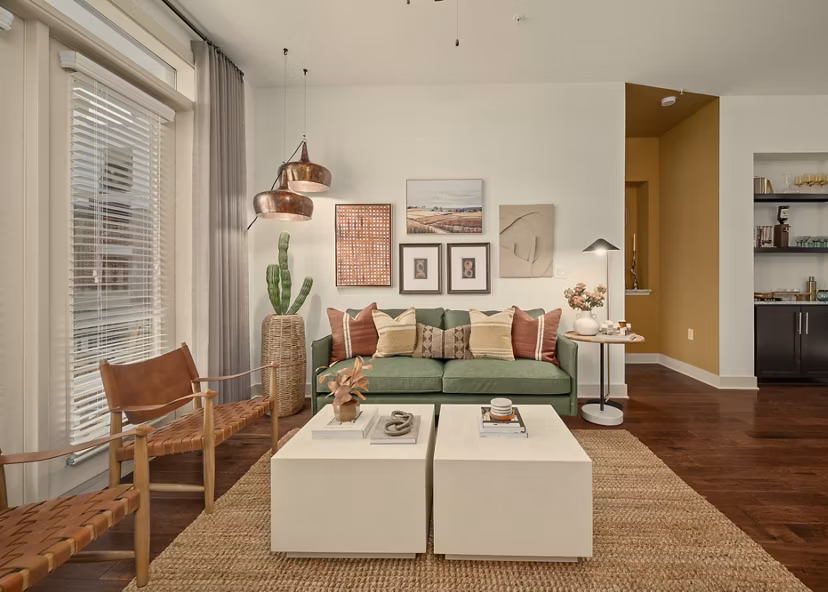 living room at Virage Apartments 