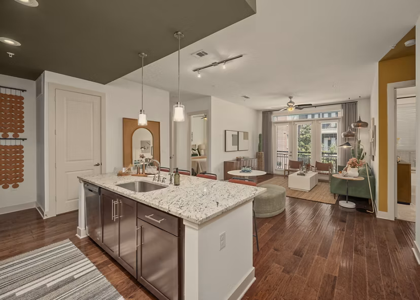 living room at Virage Apartments 