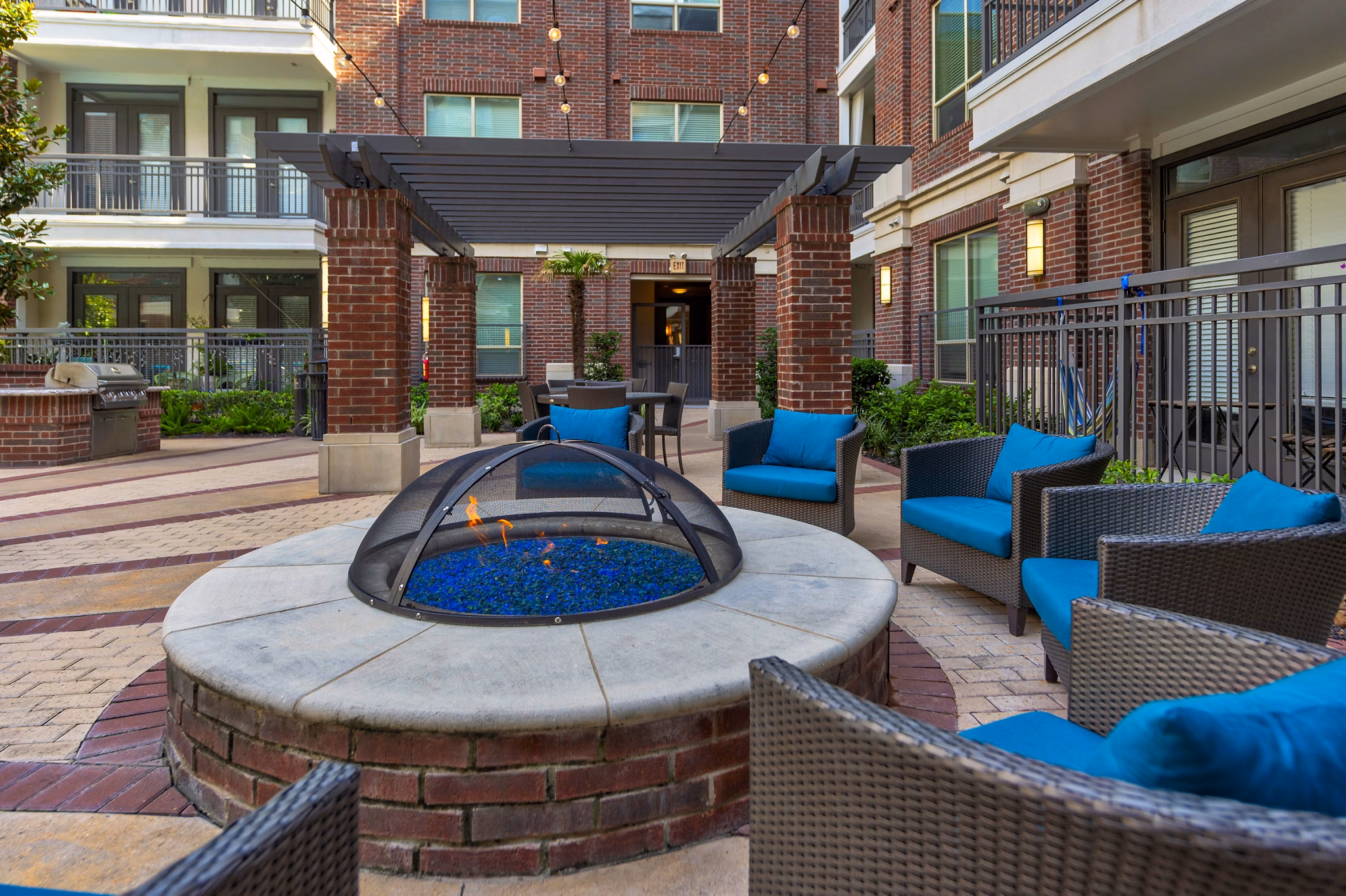 grill area at Virage Apartments 