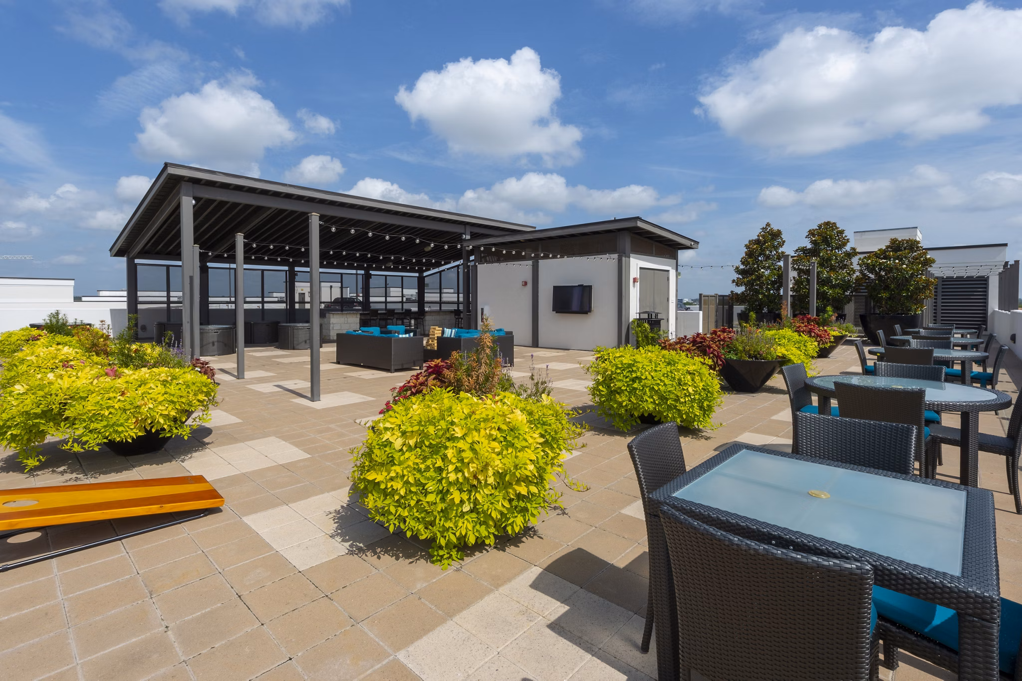 grill area at Virage Apartments 