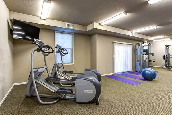 fitness center at Fair Hills Apartments
